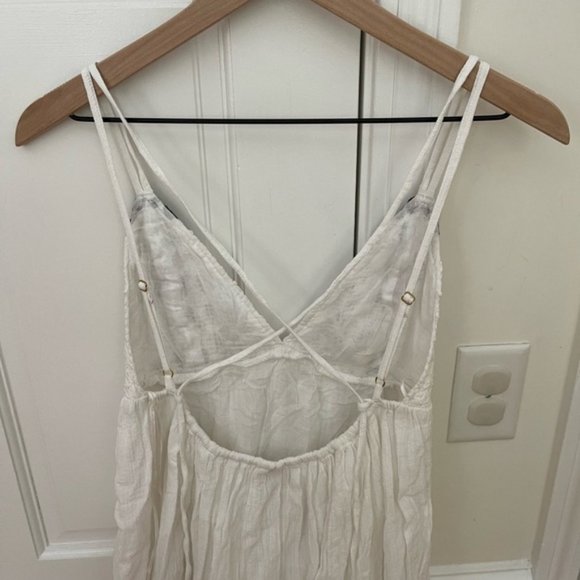 New L*SPACE White Embroidered Cotton Beach Coverup Dress - Picture 4 of 9